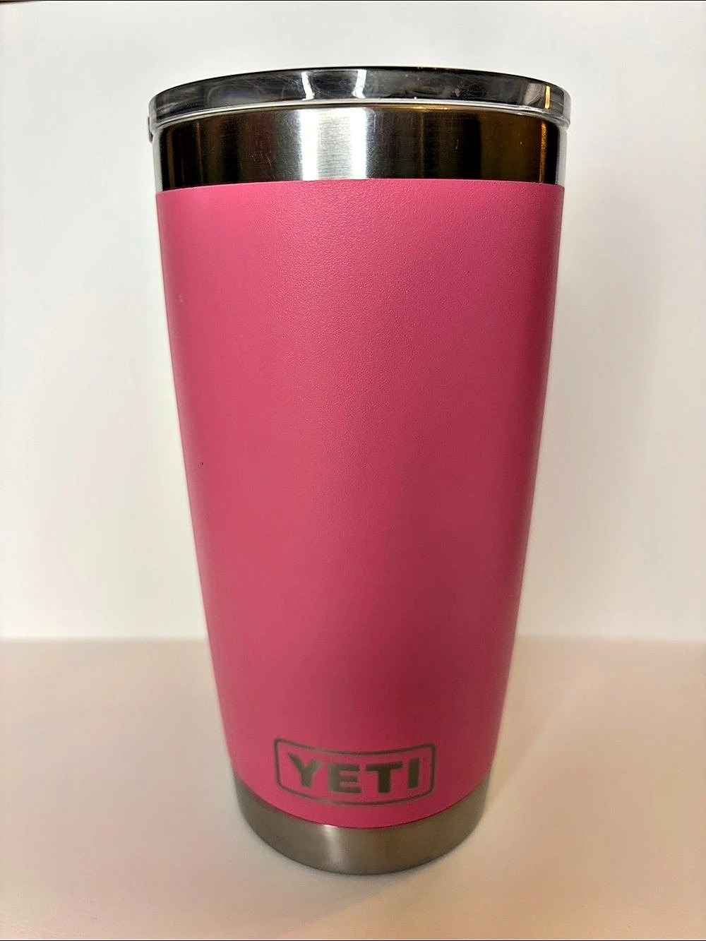 YETI Rambler 20 oz Tumbler Pink with Lid